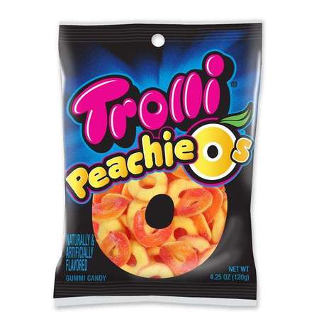 TROLLI Trolli Peachie O's 4.25 oz. Peg Bag, PK12 2539
